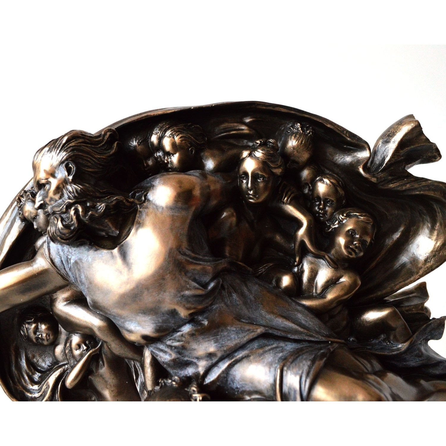 "Crearea lui Adam" de Michelangelo, statueta bronz