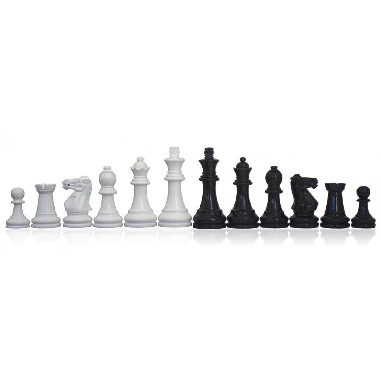 Set sah din lemn de maces (negru si alb)