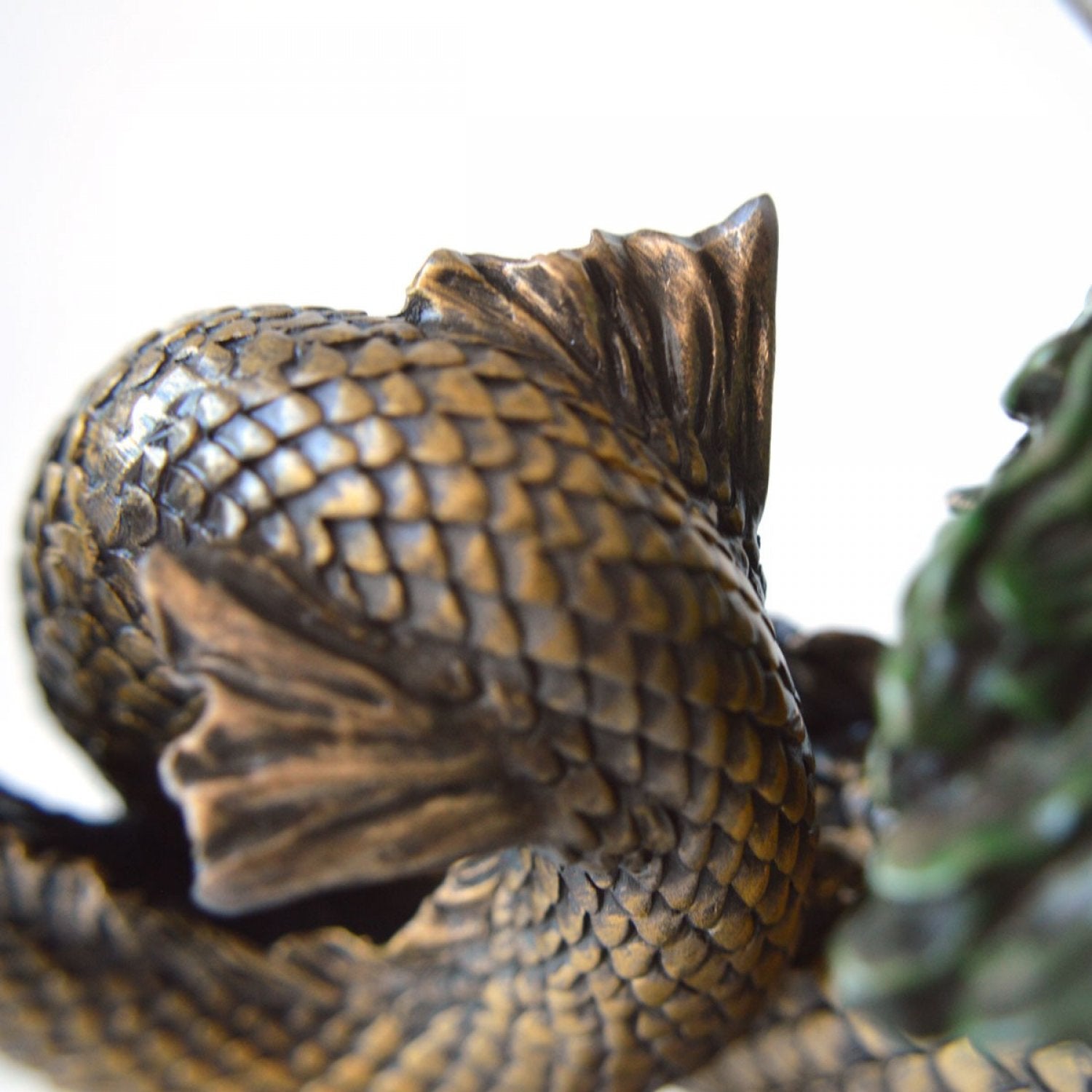 Poseidon, statueta rasina si bronz