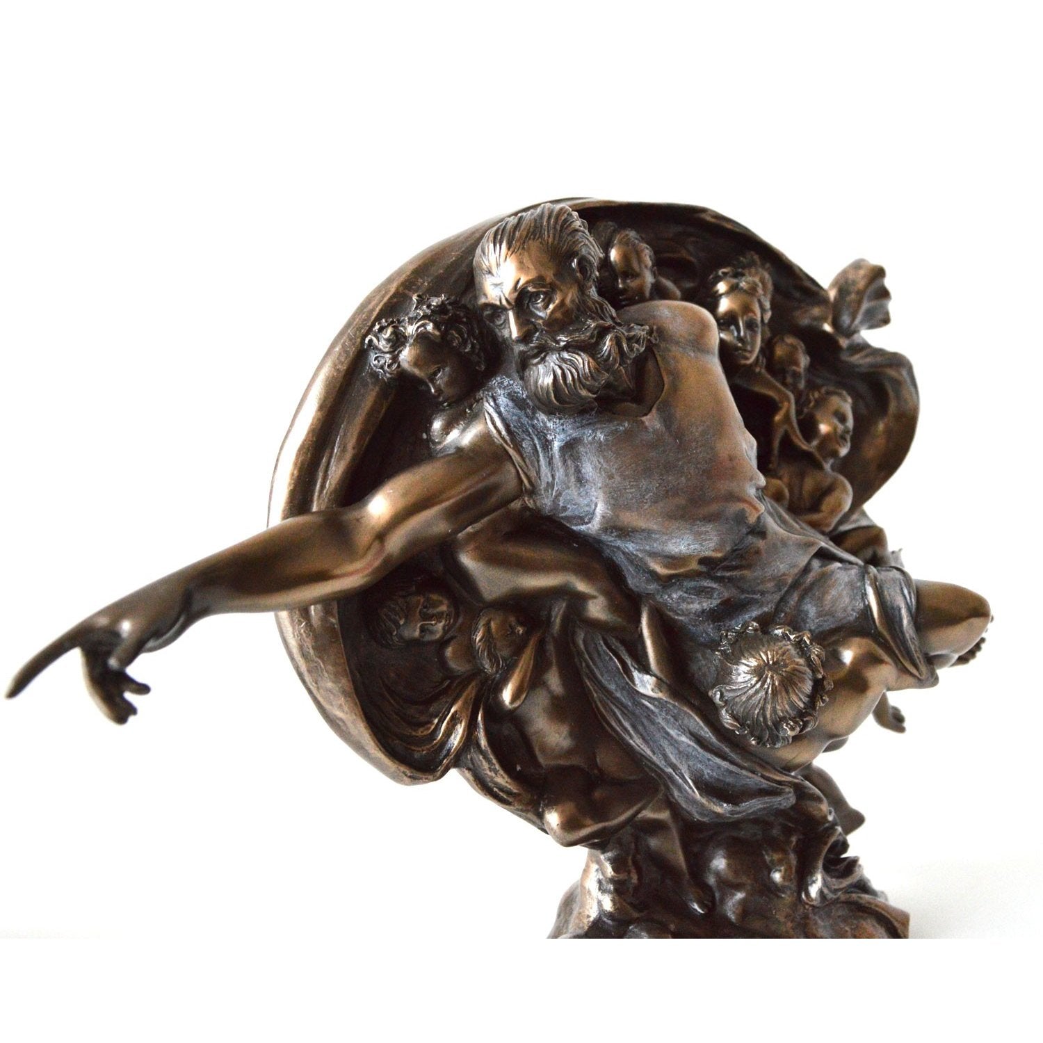 "Crearea lui Adam" de Michelangelo, statueta bronz