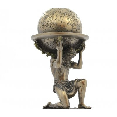 Statueta rasina si bronz 'Atlas'