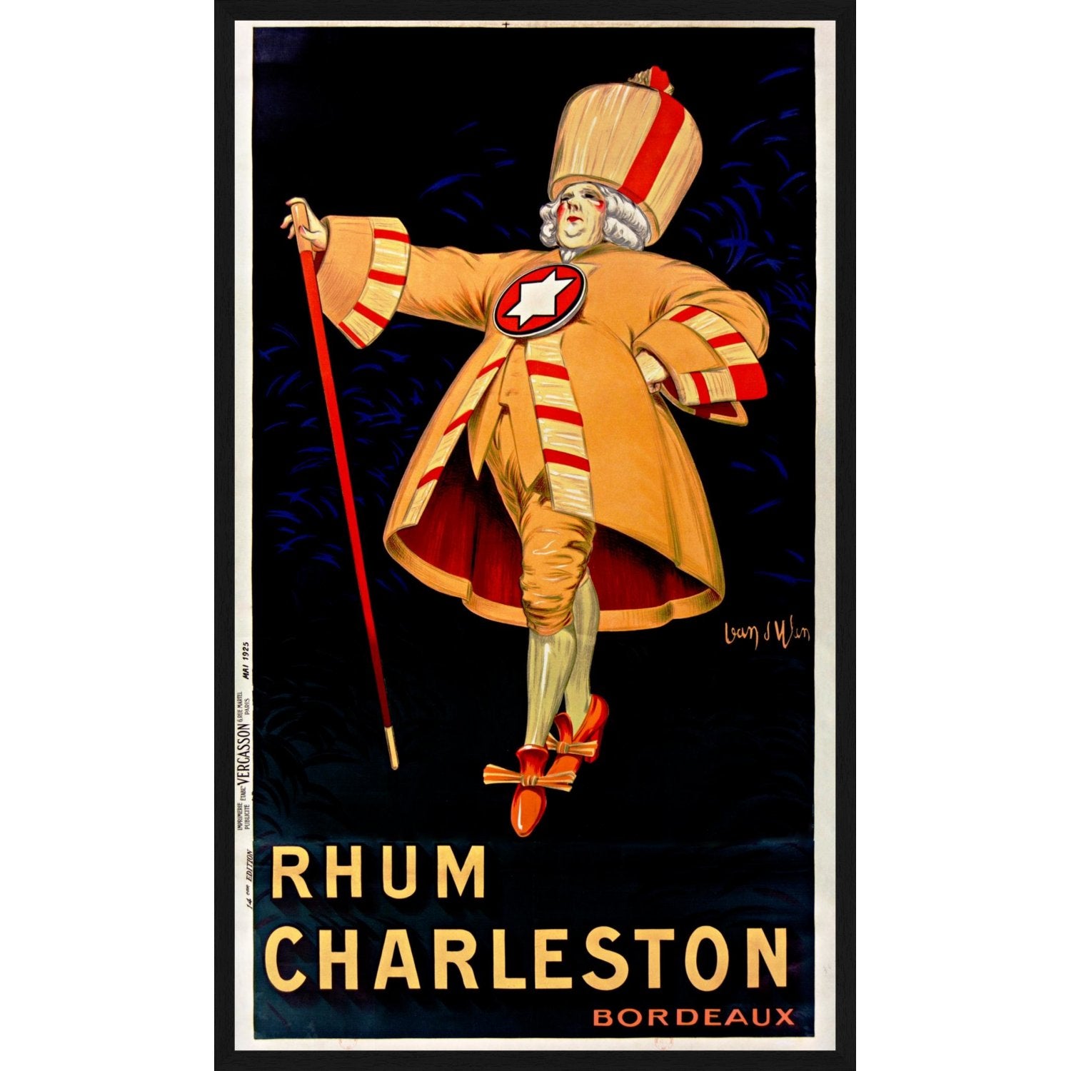 Tablou "Rhum Charleston Bordeaux"