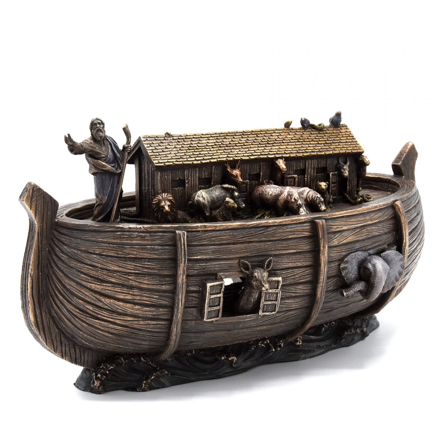 Decoratiune interior "Arca lui Noe" din rasina si bronz

