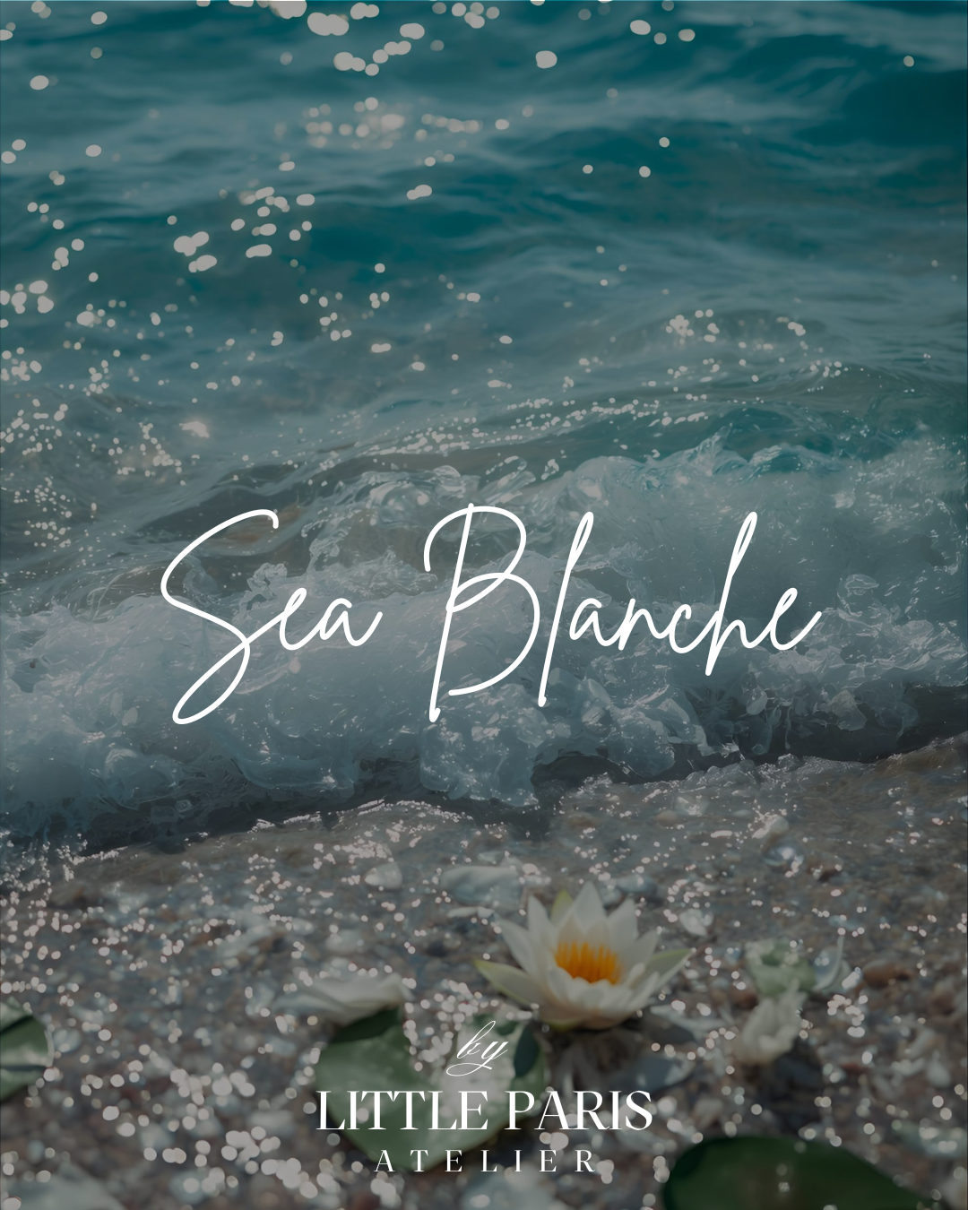 Lumânare parfumată Sea Blanche - Sare de mare • Nufăr • Mosc