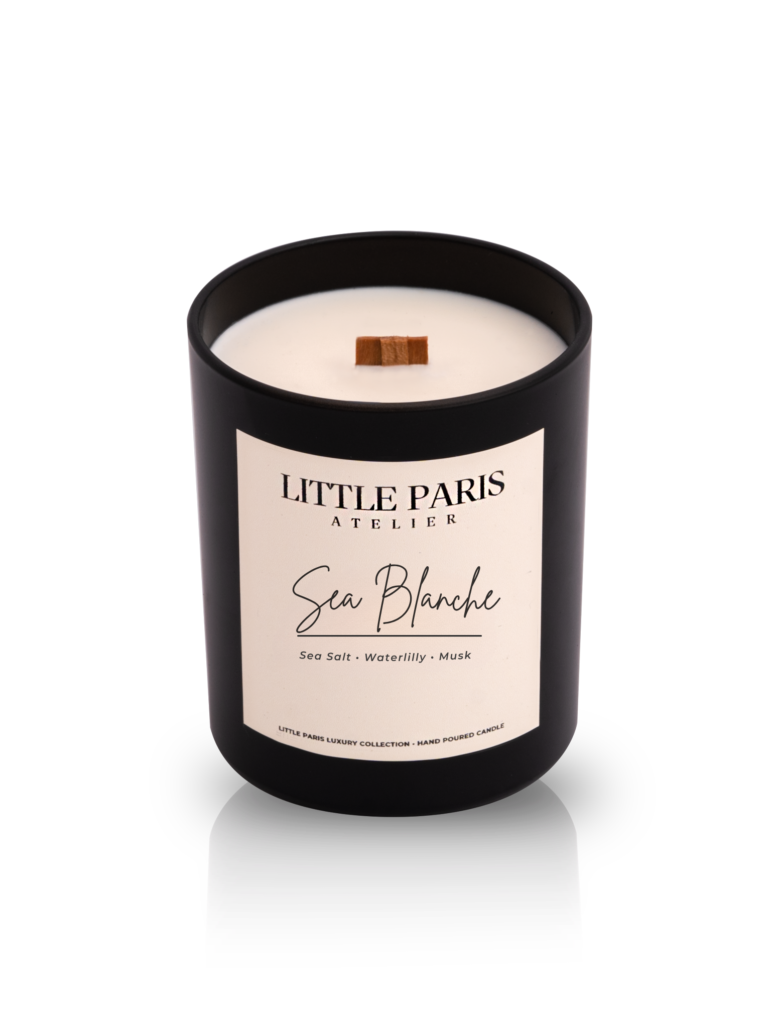 Lumânare parfumată Sea Blanche - Sare de mare • Nufăr • Mosc