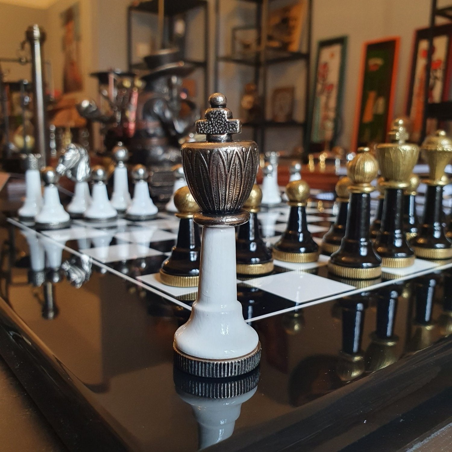 Set de sah - lemn lacuit 

