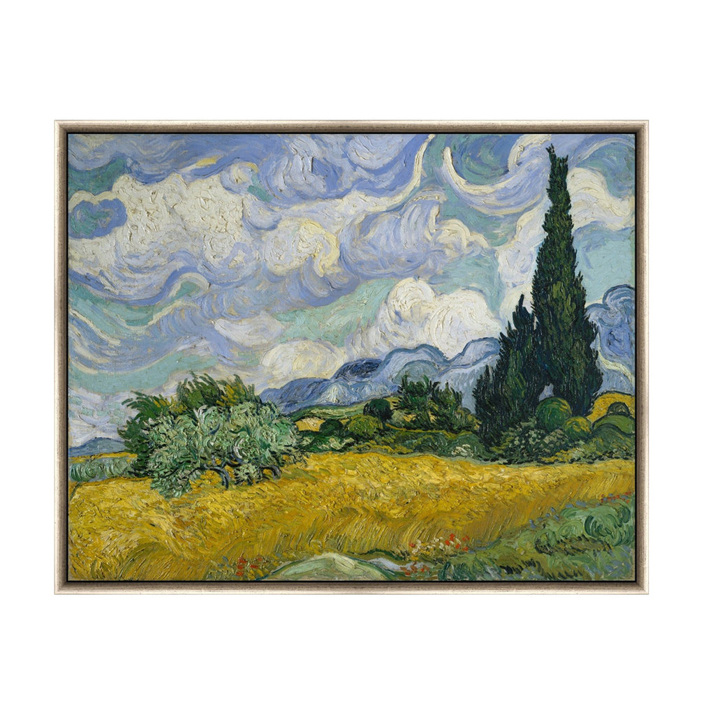 Tablou "Lanuri de grâu cu chiparoși" Vincent Van Gogh