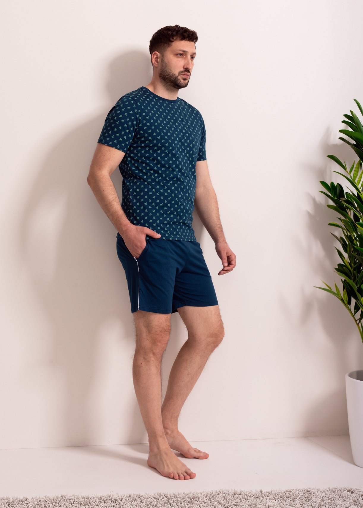 Pijama bărbați Abel bumbac TWIN
