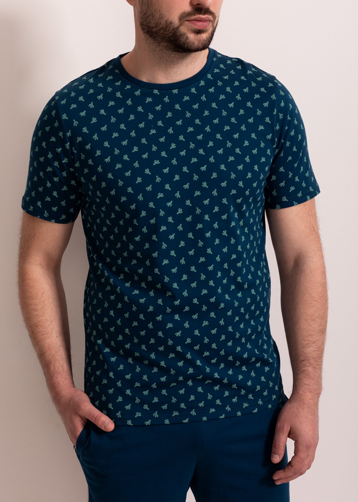 Pijama bărbați Abel bumbac TWIN