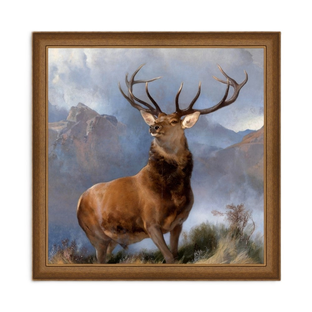 The Monarch of the Glen - Tablou canvas cu ramă clasică