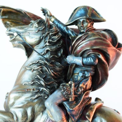 Statueta bronz Napoleon pe cal