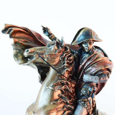 Statueta bronz Napoleon pe cal