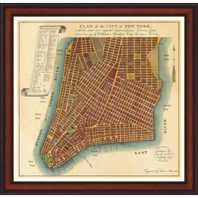 Tablou "Planul orasului New York"