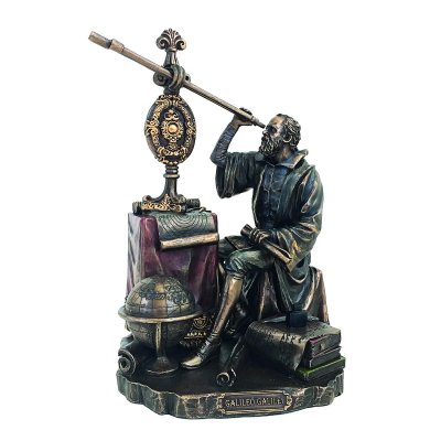 Statueta rasina si bronz, Galileo Galilei