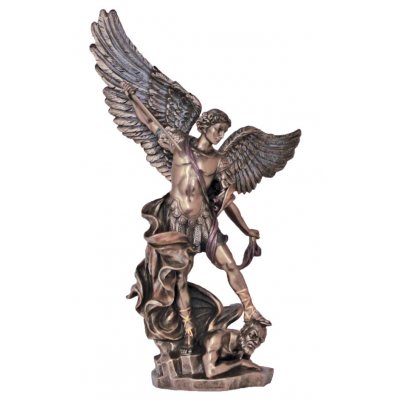 Statueta rasina si bronz, Arhanghelul Mihail