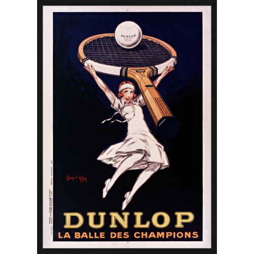 Tablou "Dunlop la balle des champions"