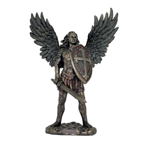 Statueta arhanghelul Mihail cu sabie si scut